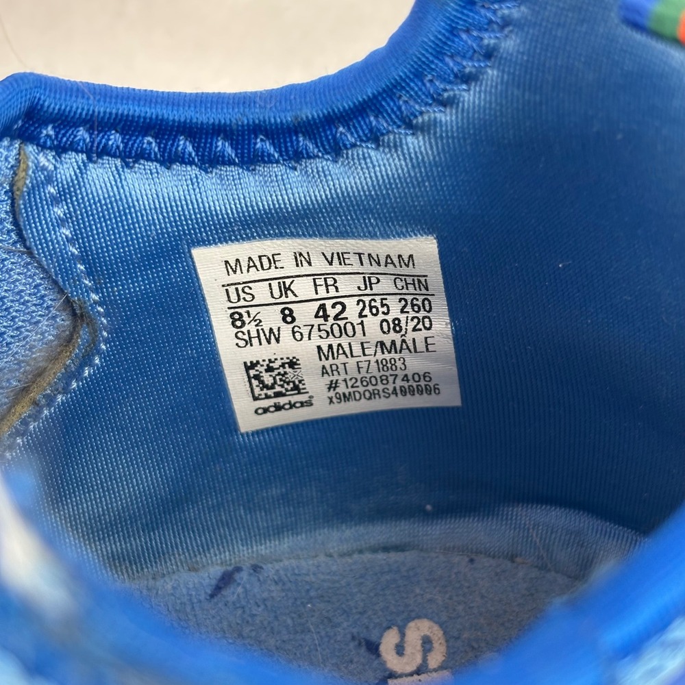Adidas ZX 2K Boost Ninja Time In Hyper Blue Mens Running Shoes FZ1883 Size 8.5 - Picture 6 of 7